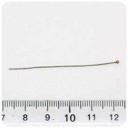 50 PZ - CHIODINI BRONZO 35 MM - SPILLI PALLINA
