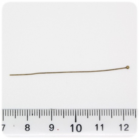 50 PZ - CHIODINI BRONZO 35 MM - SPILLI PALLINA