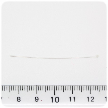 50 PZ - CHIODINI ARGENTO 50 MM - SPILLI PALLINA