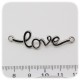 1 PZ -CONNETTORE LINK "LOVE" 45 MM - METALLO