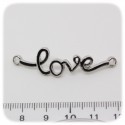 1 PZ -CONNETTORE LINK "LOVE" 45 MM - METALLO