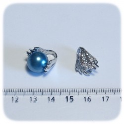 2 PZ -CONNETTORE LINK 19 MM -  METALLO - PER PENDENTE