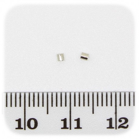500 PZ - SCHIACCINI METALLO - MINUTERIA METALLO BLOCCA PERLE E PERLINE 1,5 MM