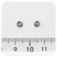 30PZ - DISTANZIATORE BIGIOTTERIA - DISTANZIALE BICONO 4 MM - METALLO