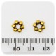 30 PZ - DISTANZIATORE FIORE ORO - DISTANZIALE SEPARATORE METALLO BIGIOTTERIA