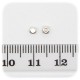 10 PZ - DISTANZIATORE POLIGONALE ARGENTO - DISTANZIALE SEPARATORE METALLO BIGIOTTERIA