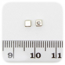 10 PZ - DISTANZIATORE CUBO METALLO - DISTANZIALE SEPARATORE METALLO BIGIOTTERIA