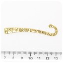 1 PZ - SEGNALIBRO ORO - MINUTERIA METALLO IDEA REGALO DA DECORARE - 1 OCCHIELLO