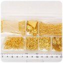1 PZ - BOX MINUTERIA ORO - KIT MINUTAGLIA MIX IDEA REGALO