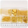 1 PZ - BOX MINUTERIA ORO - KIT MINUTAGLIA MIX IDEA REGALO