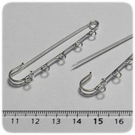ACCESSORI SPILLA DA BALIA 60 MM - METALLO - 5 OCCHIELLI
