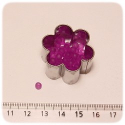 PERLINE TONDE ACRILICO CONTERIA 4 MM SATINATE - VIOLA