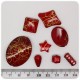 PERLINE ACRILICO DRAWBENCH MIX 5/35 MM - ROSSO