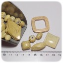 PERLINE ACRILICO MARMORIZED MIX 8/30 MM - ORO GIALLO