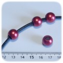 20 PZ - PERLINE ACRILICO TONDE 12 MM - ROSSO