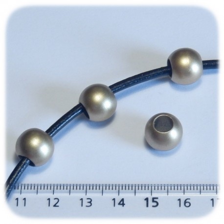 20 PZ - PERLINE ACRILICO TONDE 12 MM - ORO