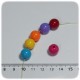 65 PZ - PERLINE ACRILICO TONDE 12 MM - MULTICOLOR