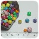 PERLINE ACRILICO TONDE 6/14 MM - MULTICOLORE STRASS