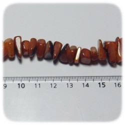 PERLINE CONCHIGLIA CHIPS 13/18 MM - MARRONE