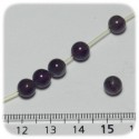 PERLINE PIETRA DURA AMETISTA 6 MM - TONDO LISCIO