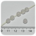 PERLINE PIETRA DURA QUARZO ROSA 6 MM - TONDO SFACCETTATO