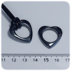 PERLINE PIETRA DURA EMATITE 23 MM - CUORE