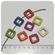 PERLINE PIETRA DURA PASTA DI TURCHESE 20 MM - QUADRATO