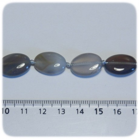 PERLINE PIETRA DURA AGATA 18 MM - OVALE