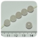 PERLINE PIETRA DURA QUARZO ROSA 8 MM - TONDO SFACCETTATO