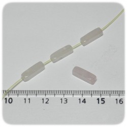 PERLINE PIETRA DURA QUARZO ROSA 13 MM - COLONNA