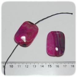 PERLINE PIETRA DURA AGATA 35X25 MM - RETTANGOLO