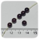 PERLINE PIETRA DURA GRANATO 6 MM - TONDO LISCIO
