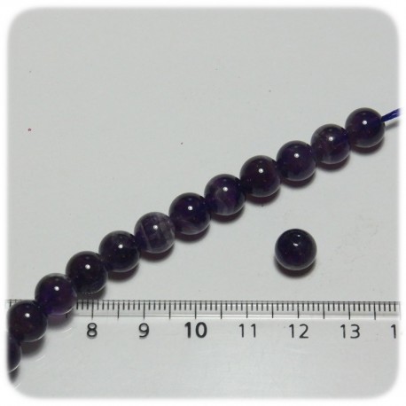 PERLINE PIETRA DURA AMETISTA 8 MM - TONDO LISCIO