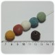 PERLINE PIETRA LAVICA 16 MM - TONDO MULTICOLOR