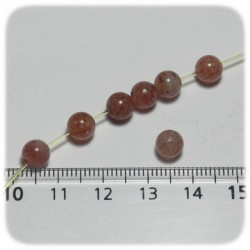 PERLINE PIETRA DURA QUARZO ROSA 6 MM - TONDO LISCIO
