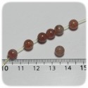PERLINE PIETRA DURA QUARZO ROSA 6 MM - TONDO LISCIO