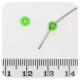 50 PZ - PERLE BICONO VERDE - PERLINE VETRO SFACCETTATE 4 MM