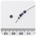 20 PZ - PERLE BICONO MULTICOLORE - PERLINE VETRO SFACCETTATE 4 MM