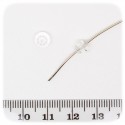 20 PZ - PERLE BICONO CLEAR - PERLINE VETRO SFACCETTATE 6 MM