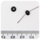 50 PZ - PERLE 6x4 NERO - PERLINE VETRO RONDELLA SFACCETTATA CRISTALLO CINESE