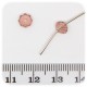 50 PZ - RONDELLE SFACCETTATE ROSA - PERLINE VETRO 6X4 MM
