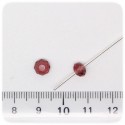 50 PZ - PERLINE VETRO RONDELLA SFACCETTATA 6X4 MM - ROSA ANTICO
