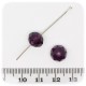 30 PZ - PERLE 10x7 VIOLA - PERLINE VETRO RONDELLA SFACCETTATA CRISTALLO CINESE