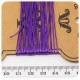 5 MT - FILO VIOLA POLIESTERE CERATO 0,5 MM - BASE BRACCIALE E COLLANA