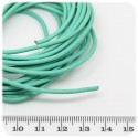 3 MT - FILO AZZURRO 2 MM CUOIO - COMPONENTE BIGIOTTERIA BASE BRACCIALE E COLLANA