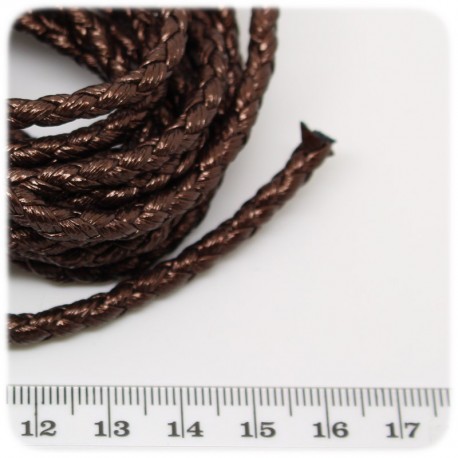 2 MT - FILO IMITAZIONE CUOIO 4 MM - MARRONE