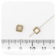 30 PZ - PERLE CUBO CIPRIA - PERLINE VETRO SFACCETTATE 6 MM