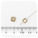 30 PZ - PERLE CUBO CIPRIA - PERLINE VETRO SFACCETTATE 6 MM