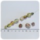PERLINE VETRO LAMPWORK MIX 8/30 MM - GIALLO
