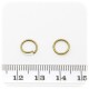 100 PZ - ANELLINI BRONZO 8 MM - MINUTERIA ANELLI APRIBILI TONDI BIGIOTTERIA